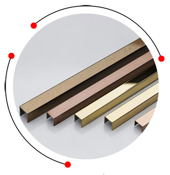 316 stainless steel decorative U profiles