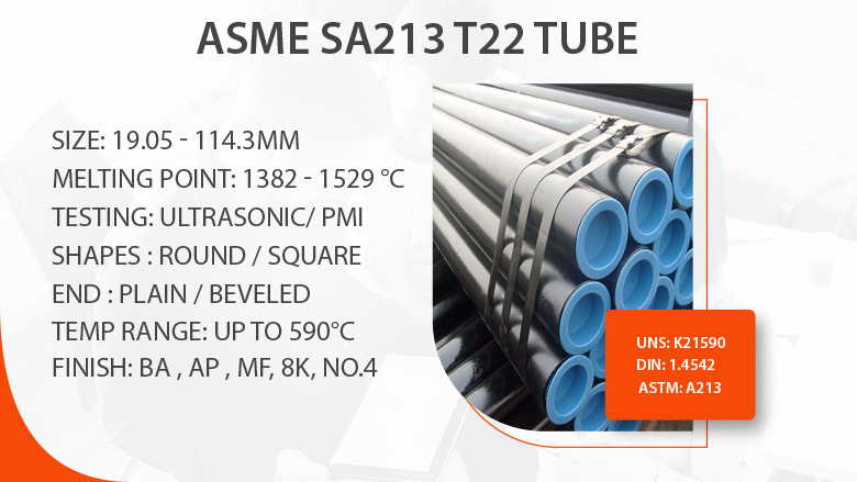 ASME SA213 T22 tube manufacturer in India