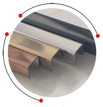 Decorative stainless steel U profile