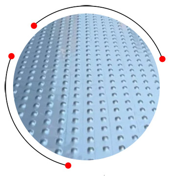 Embossed stainless sheet