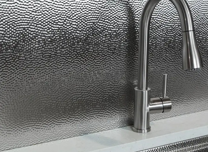 Embossed stainless steel sheet