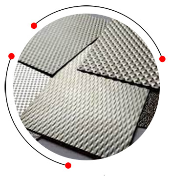 Embossed steel sheet