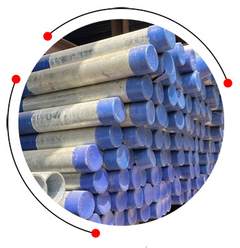 Galvanized seamless steel pipe