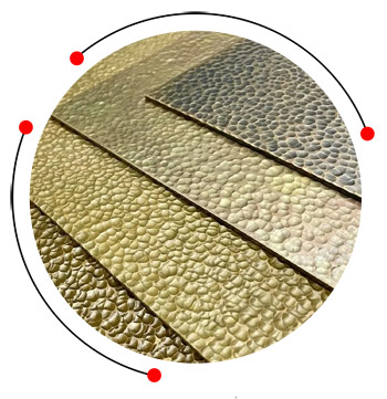 Hammered SS sheets