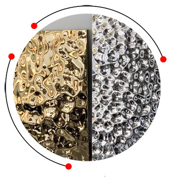 Ripple stainless steel sheet