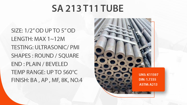 SA 213 T11 tube manufacturer in India