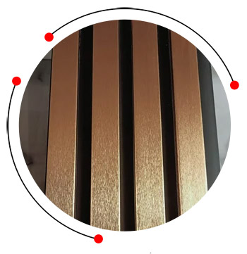 SS 304 decorative fluted panel