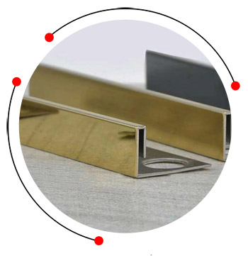 SS 304 PVD coated profiles
