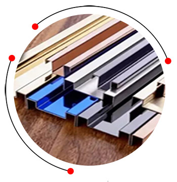 SS 316 PVD coated profile
