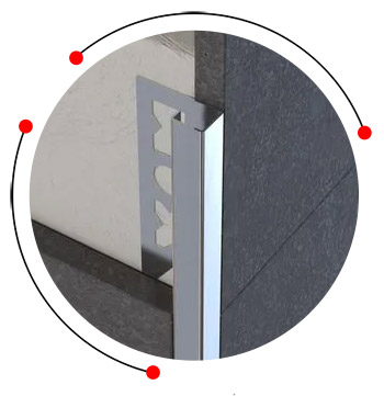 SS corner edge trim