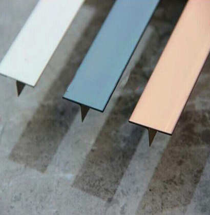 Stainless steel decorative T profile