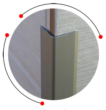SS tile edge trim