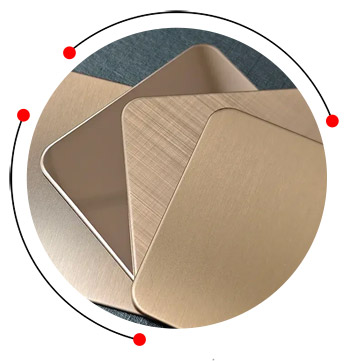 Stainless steel coloured sheet
