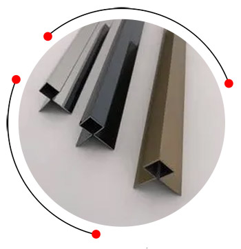 Stainless steel custom profile trim