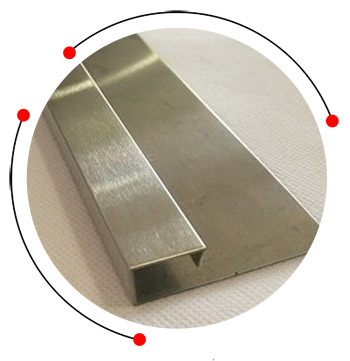 Stainless steel decorative J profile