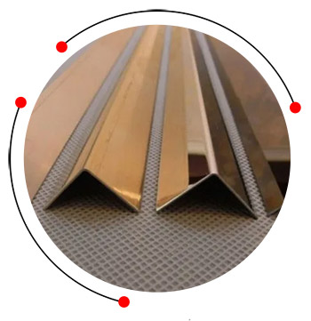 Stainless steel decorative L profile