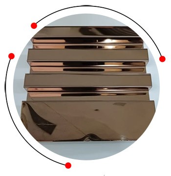 Stainless steel decorative louvers profile