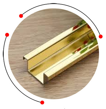 Stainless steel decorative omega profile