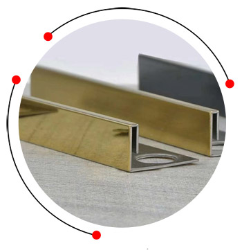 Stainless steel decorative profiles