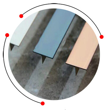 Stainless steel decorative T profile