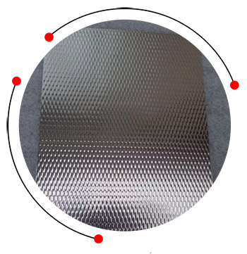 Stainless steel embossed sheet