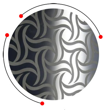 Stainless steel etching sheet