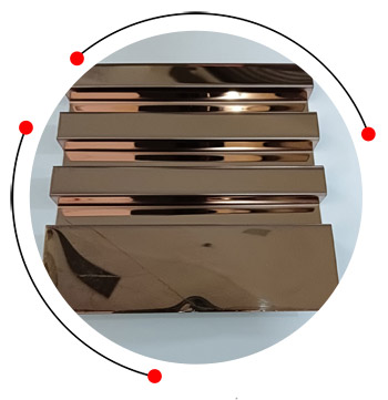 Stainless steel fluted panel