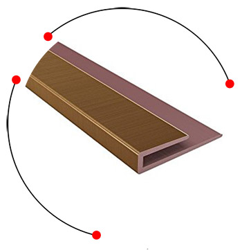 Stainless steel J profiles sections