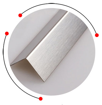 Stainless steel L shape profile