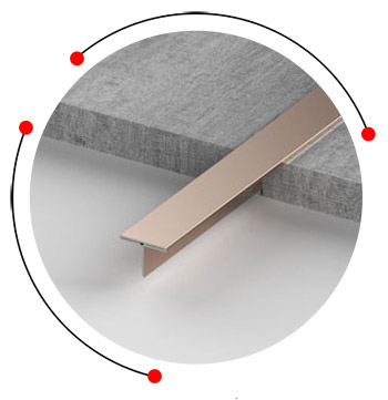Stainless steel T profile