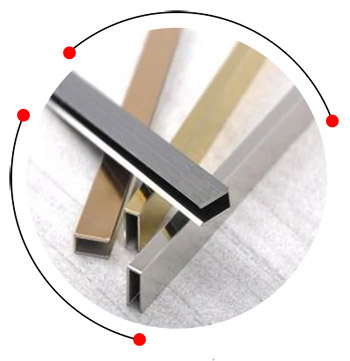 Stainless steel TI coated profile