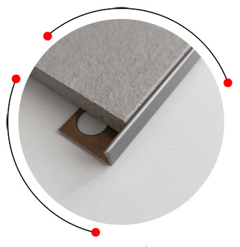Stainless steel tile edge trim