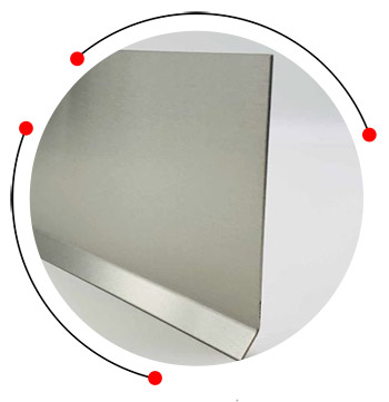 Stainless steel wall base skirting patti