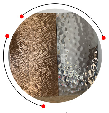 Stainless steel water ripple sheet