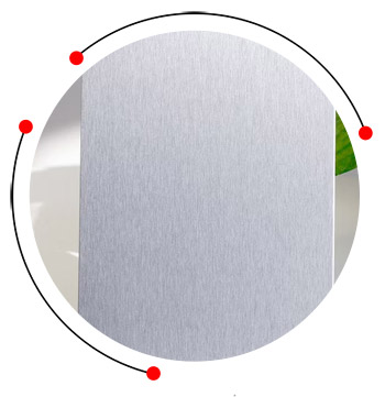Titanium coated stainless steel sheet