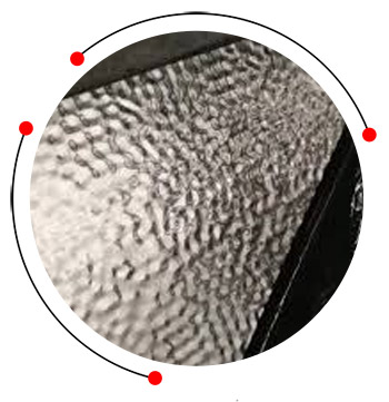 Water ripple steel sheet
